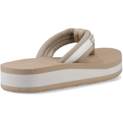 Rocket Dog Monica Nylon PU Textile Women's Tan/Off White Flip Flops
