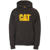 Caterpillar Trademark Cotton Men's Black Hooded Sweatshirt