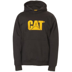 Caterpillar Trademark Cotton Men's Black Hooded Sweatshirt