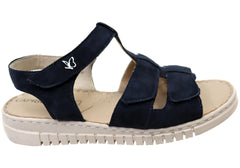 Caprice Abigail Womens Comfortable Wide Fit Leather Sandals