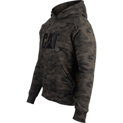 Caterpillar Trademark Cotton Men's Green Hooded Sweatshirt