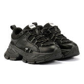 Buffalo Saturn Lace Women's Black Trainers