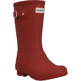 Hunter Junior Originals Boot Rubber Kid's Military Red Wellington Boots