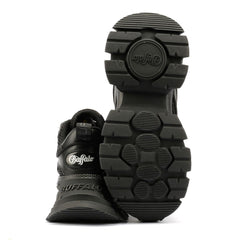 Buffalo Saturn Lace Women's Black Trainers