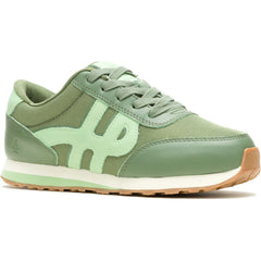 Hush Puppies Seventy8 Leather Women's Olive Trainers