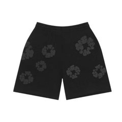 Denim Tears Mono Cotton Wreath Sweat Short Black