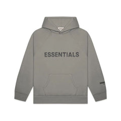FEAR OF GOD ESSENTIALS Pullover Hoodie Applique Logo Cement