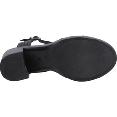 Hush Puppies Georgia Leather Women's Black/Snake Heels