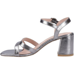 Hush Puppies Nalani Leather Women's Pewter Heels
