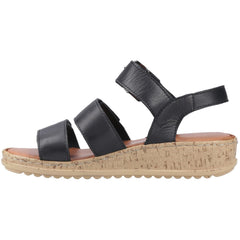 Hush Puppies Eliana Sandal Leather Women's Black Sandals