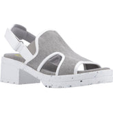 Rocket Dog Lilly Synthetic Women's Grey/White Heels