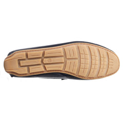 Base London Collins Leather Men's Navy Standard Loafers