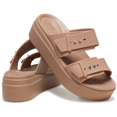 Crocs Brooklyn Synthetic Women's Latte Sandals