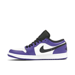 Jordan 1 Low Court Purple White