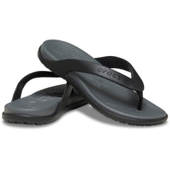 Crocs Coast Flip Polyurethane Men's Black/Slate Grey Flip Flops