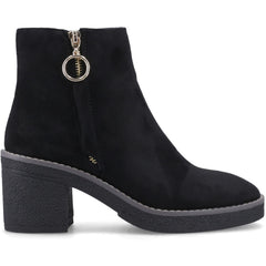 ONLY BABETTE Polyurethane Women's Black/Gold Heeled Ankle Boots