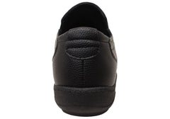 Natural Comfort Deja Comfortable Slip On Black Leather Shoes