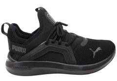 Puma Softride Enzo 5 Mens Comfortable Shoes Black Grey