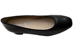 Caprice Brianna Womens Comfortable Extra Wide Fit Leather Pumps Heels