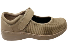 Simply Comfort Womens Christine Leather Mary Jane Wide Fit Shoes