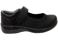 Simply Comfort Womens Christine Leather Mary Jane Wide Fit Shoes