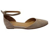 Tamaris Adelina Womens Comfort Pointed Toe Suede Leather Shoes Flats