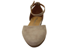 Tamaris Adelina Womens Comfort Pointed Toe Suede Leather Shoes Flats