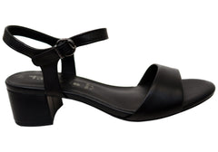 Tamaris Bailee Womens Comfortable Leather Mid Heel Sandals