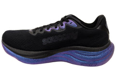Saucony Mens Ride 19 Comfortable Athletic Shoes Black Nightsky