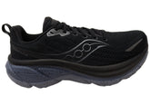 Saucony Mens Hurricane 25 Comfortable Athletic Shoes Black Shadow