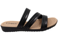 Campesi Vanessa Womens Brazilian Slides Sandals With Massage Footbed