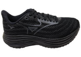Mizuno Mens Wave Rider 29 Running Shoes 2E Wide Fit Estate Black Iron