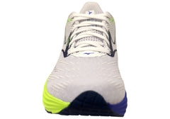 Mizuno Mens Wave Rider 29 Running Shoes White Estate Blue