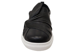 Orizonte Colette Womens European Leather Comfortable Slip On Shoes