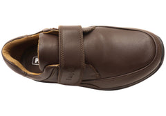 Propet Mens Parker 3E Extra Wide Leather Adjustable Strap Shoes