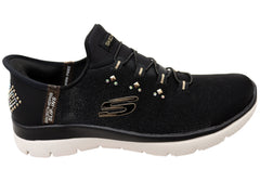 Skechers Womens Slip Ins Summits Shining Diamond Comfortable Shoes