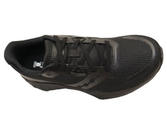 Saucony Womens Tide 2 Comfortable Athletic Shoes Triple Black