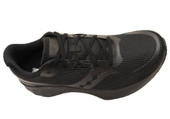 Saucony Mens Tide 2 Comfortable Athletic Shoes Triple Black
