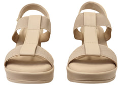 Comfortflex Senna Womens Cushioned Comfort Footbed Wedge Sandals