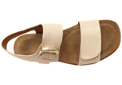 Sofft Peggie Womens Leather Sandals With Comfortable Footbed
