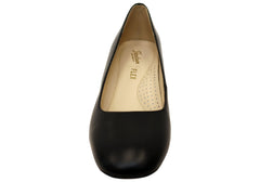 Florsheim Womens Comfortable Leather Loretta Square Toe Block Heels