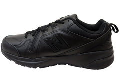 New Balance Mens 608 V5 Slip Resistant Leather 2E Wide Fit Work Shoes