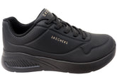 Skechers Womens Uno Lite Lite Work Comfortable Slip On Shoes