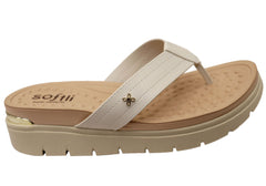 Softli Cassie Womens Brazilian Thongs Sandals With Comfortable Footbed