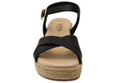 Softli Cascade Womens Comfortable Footbed Espadrille Wedge Sandals