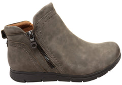 Cobb Hill Lidia Zip Boot Comfortable Leather Ankle Boots