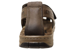 Pegada Kent Mens Leather Comfortable Cushioned Sandals Made In Brazil