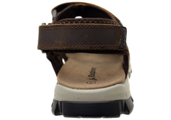 Explorer Nick Mens Comfortable Leather Adjustable Strap Sandals