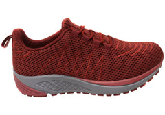 Propet Womens Tour Knit Comfortable Wide Width Lace Up Shoes