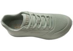 Skechers Womens Uno Lite Lite Work Comfortable Slip On Shoes Sage